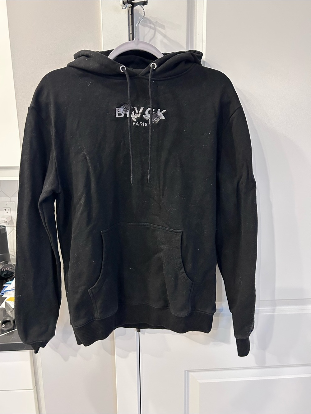 Blvck Paris Black Logo Hoodie Pullover Streetwear Unisex Luxury Streetwear Big